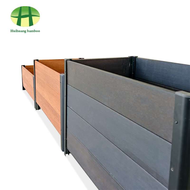 صندوق لزراعة الخشب المركب من خشب الخيزران المقاوم للطقس في الهواء الطلق صندوق لزراعة الخشب المركب من خشب الخيزران المقاوم للطقس في الهواء الطلق