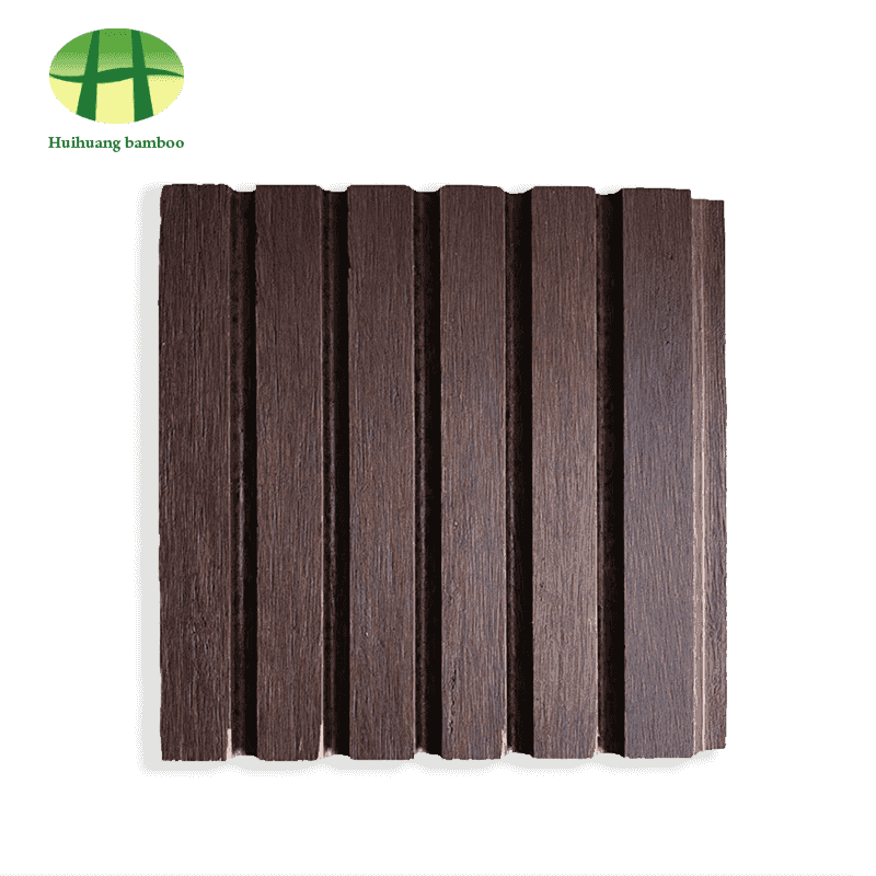 أرضيات من الخيزران ذات أخدود كبير