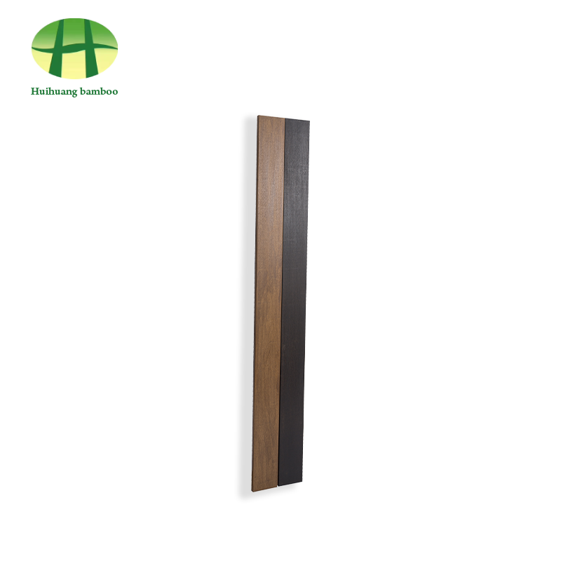 أرضيات من الخيزران الثقيل اللامع باللون الطبيعي