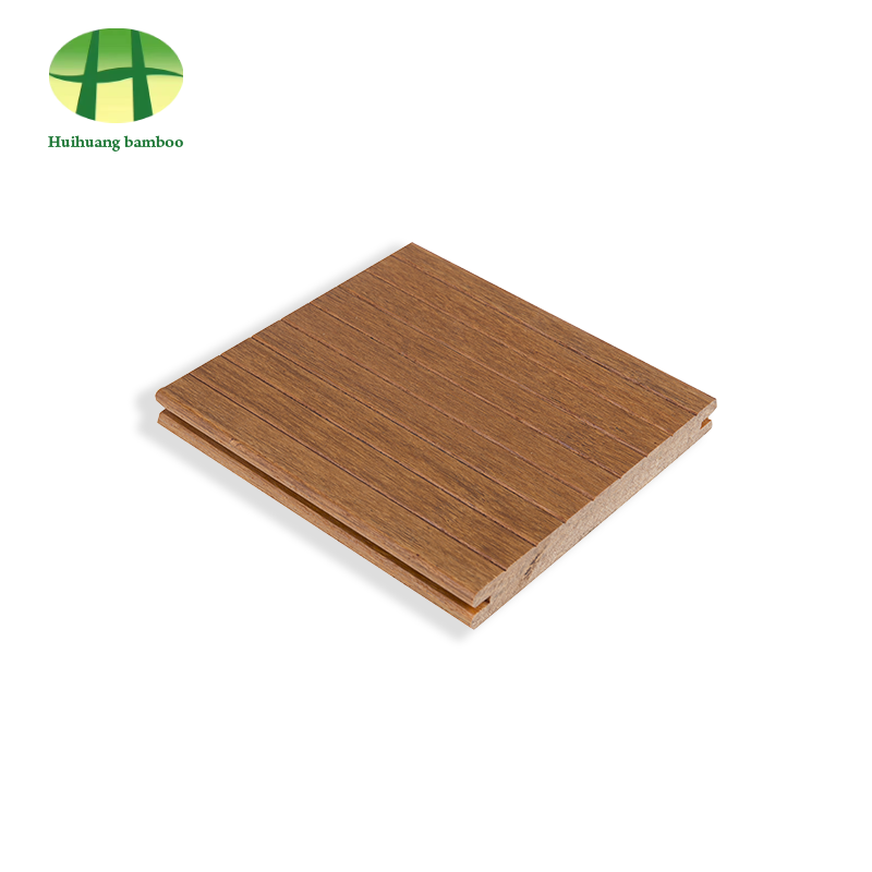 أرضيات من الخيزران ذات أخدود صغير