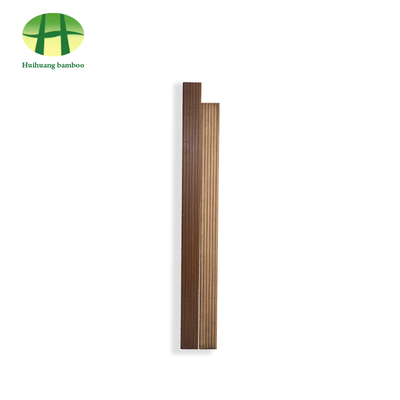 أرضيات من الخيزران ذات أخدود كبير