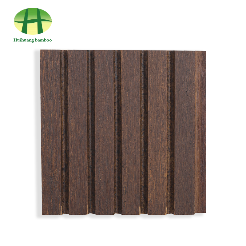 أرضيات من الخيزران ذات أخدود كبير