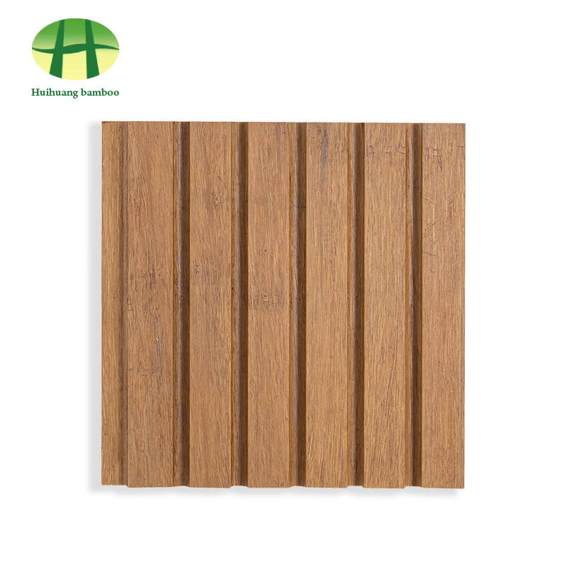 أرضيات من الخيزران ذات أخدود كبير