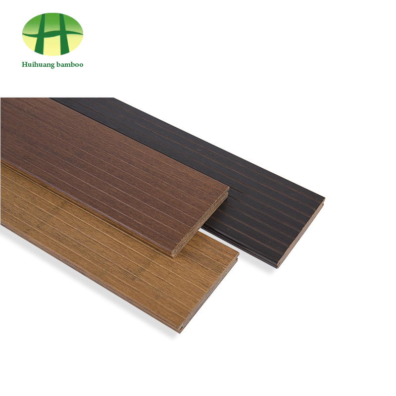 أرضيات من الخيزران ذات أخدود صغير